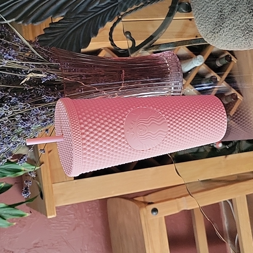 Starbucks U.S. Matte Pink Studded Tumbler